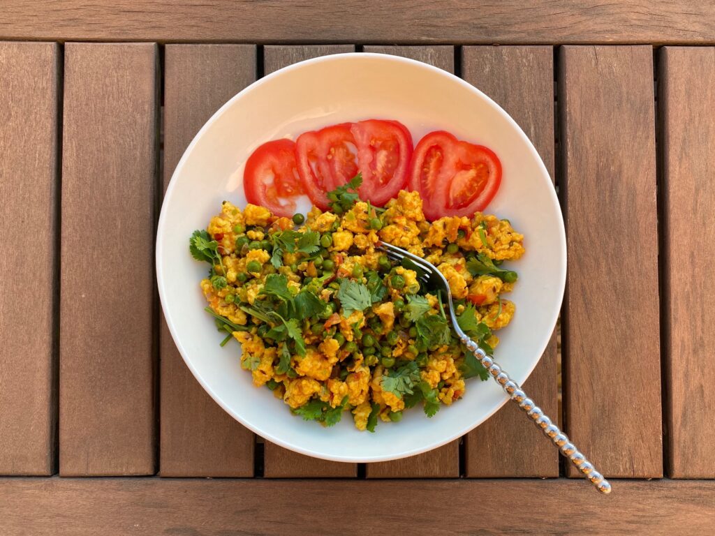 Paneer Bhurji (or Tofu)