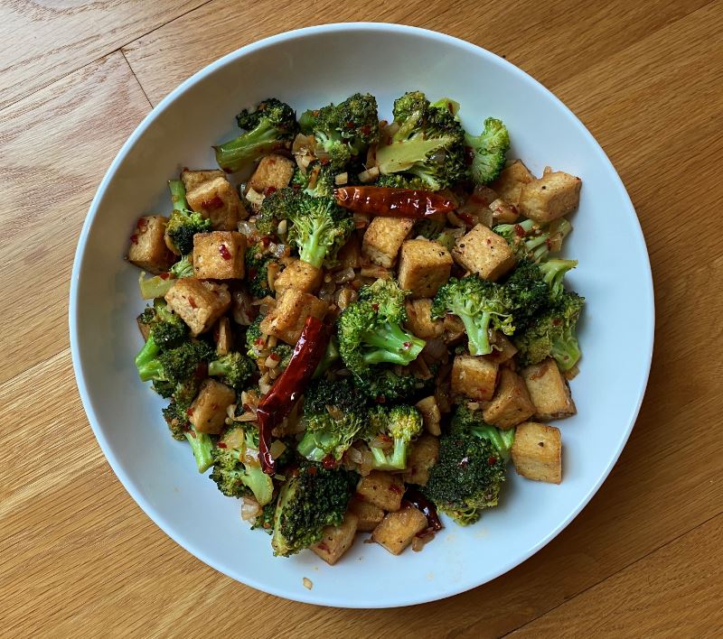 Broccoli Stir Fry with Tofu (Shrimp or Chicken)